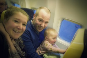 In het vliegtuig van Ryanair